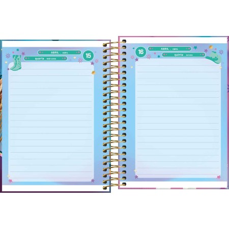 Foto ilustrativa Agenda Espiral Diária 11,7 x 16,4 cm Ana Castela 2026