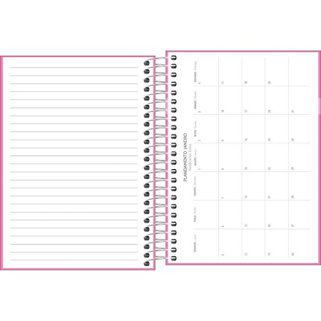 Foto ilustrativa Agenda Espiral Diária 11,7 x 16,4 cm D+ Feminina 2026