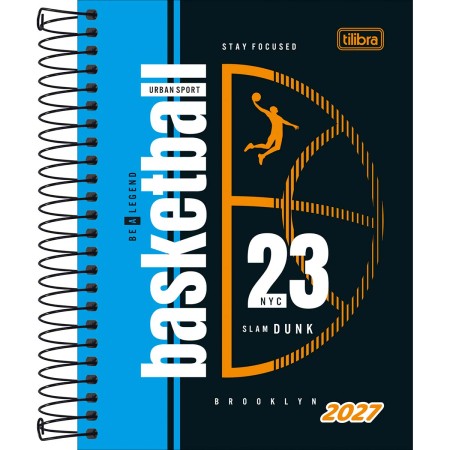 Foto ilustrativa Agenda Espiral Diária 11,7 x 16,4 cm D+ Masculina 2027