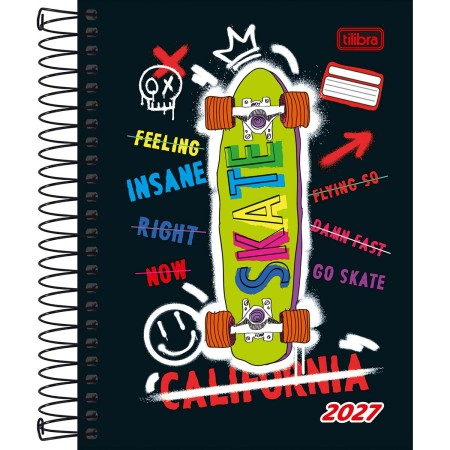 Foto ilustrativa Agenda Espiral Diária 11,7 x 16,4 cm D+ Masculina 2027