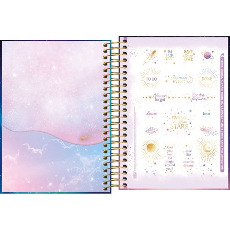 Foto ilustrativa Agenda Espiral Diária 11,7 x 16,4 cm Magic 2026