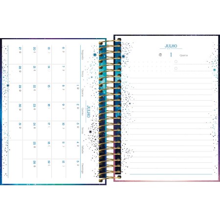 Foto ilustrativa Agenda Espiral Diária 11,7 x 16,4 cm Magic 2026