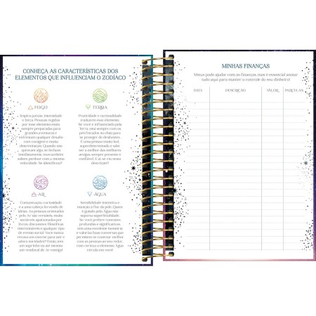 Foto ilustrativa Agenda Espiral Diária 11,7 x 16,4 cm Magic 2026