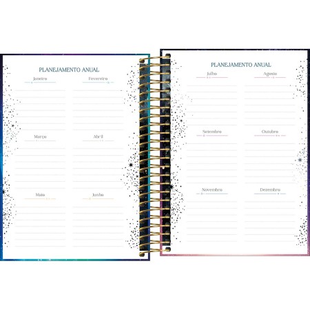 Foto ilustrativa Agenda Espiral Diária 11,7 x 16,4 cm Magic 2026