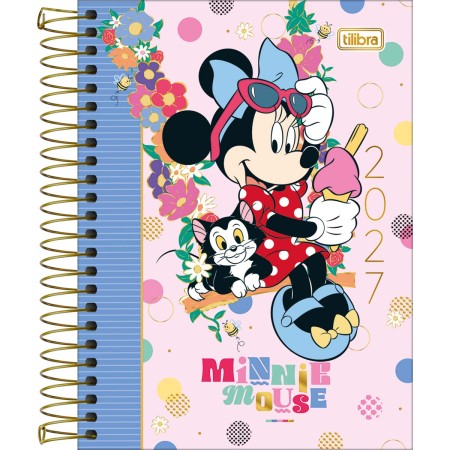 Foto ilustrativa Agenda Espiral Diária 11,7 x 16,4 cm Minnie 2027