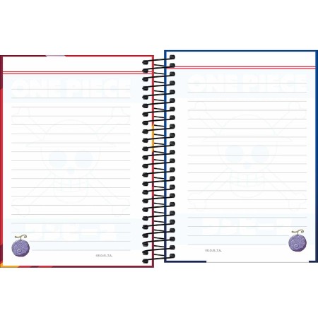 Foto ilustrativa Agenda Espiral Diária 11,7 x 16,4 cm One Piece 2026