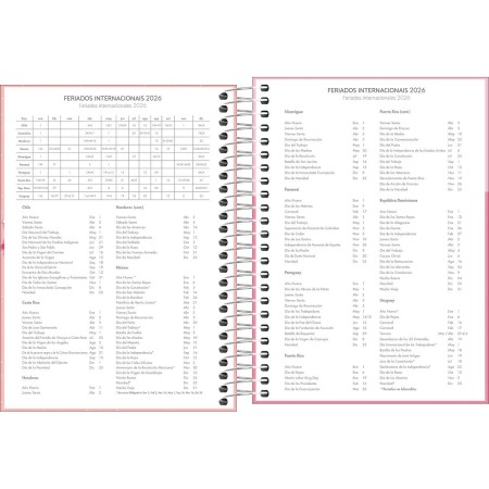 Foto ilustrativa Agenda Espiral Diária 11,7 x 16,4 cm Pepper Feminina 2026