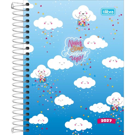 Foto ilustrativa Agenda Espiral Diária 11,7 x 16,4 cm Pepper Feminina 2027