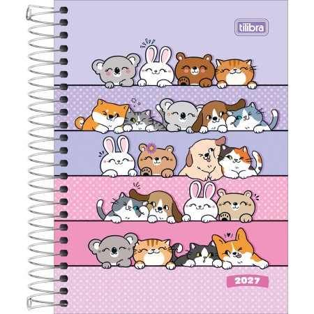 Foto ilustrativa Agenda Espiral Diária 11,7 x 16,4 cm Pepper Feminina 2027