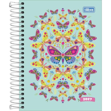 Foto ilustrativa Agenda Espiral Diária 11,7 x 16,4 cm Pepper Feminina 2027