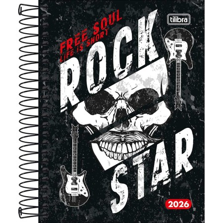 Foto ilustrativa Agenda Espiral Diária 11,7 x 16,4 cm Pepper Masculina 2026