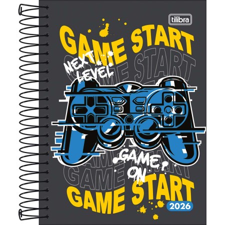 Foto ilustrativa Agenda Espiral Diária 11,7 x 16,4 cm Pepper Masculina 2026