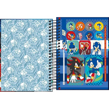 Foto ilustrativa Agenda Espiral Diária 11,7 x 16,4 cm Sonic 2027