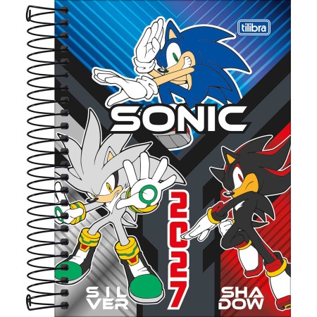 Foto ilustrativa Agenda Espiral Diária 11,7 x 16,4 cm Sonic 2027