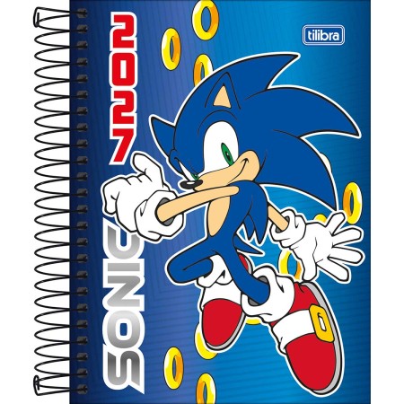 Foto ilustrativa Agenda Espiral Diária 11,7 x 16,4 cm Sonic 2027