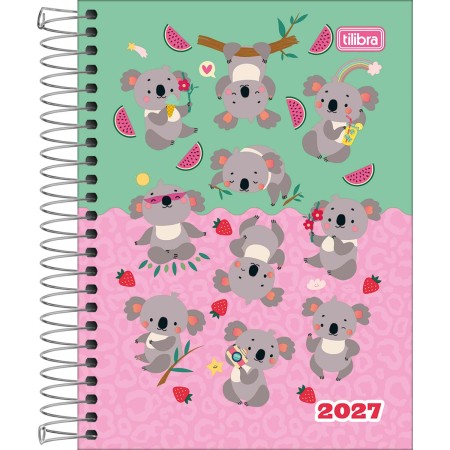 Foto ilustrativa Agenda Espiral Diária 11,7 x 16,4 cm Spice Feminina 2027