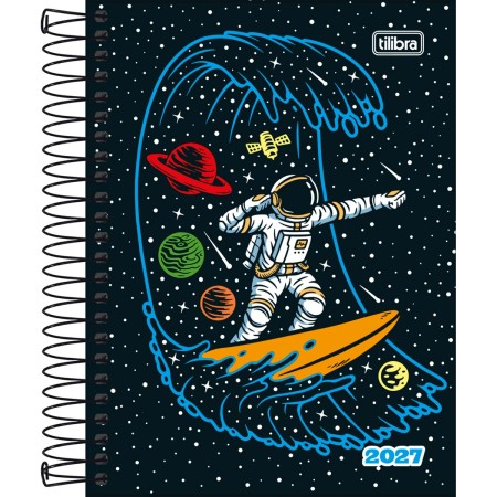 Foto ilustrativa Agenda Espiral Diária 11,7 x 16,4 cm Spice Masculina 2027