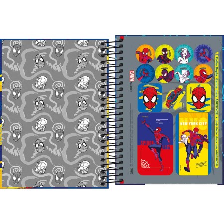 Foto ilustrativa Agenda Espiral Diária 11,7 x 16,4 cm Spider-Man 2026