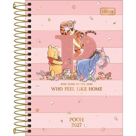 Foto ilustrativa Agenda Espiral Diária 12,9 x 18,7 cm Pooh 2027