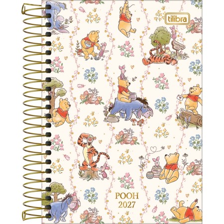 Foto ilustrativa Agenda Espiral Diária 12,9 x 18,7 cm Pooh 2027
