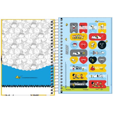Foto ilustrativa Agenda Espiral Diária 12,9 x 18,7 cm Snoopy 2027