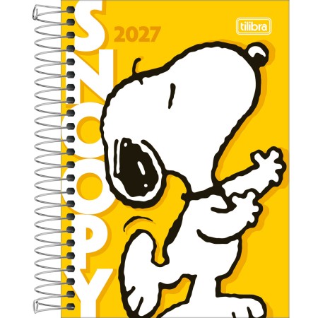 Foto ilustrativa Agenda Espiral Diária 12,9 x 18,7 cm Snoopy 2027