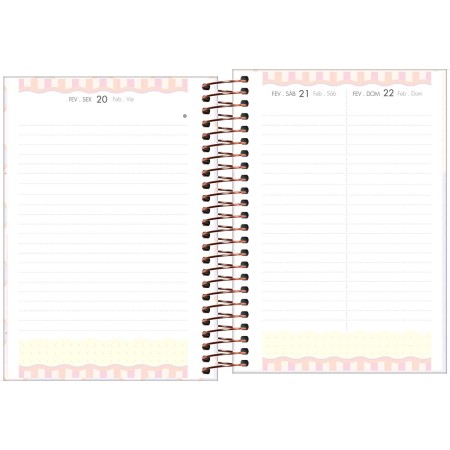 Foto ilustrativa Agenda Espiral Diária 12,9 x 18,7 cm Soho 2026