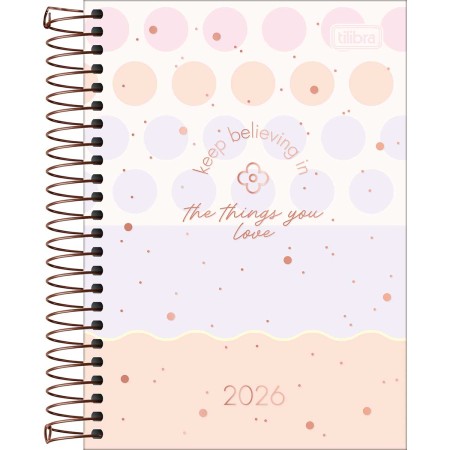 Foto ilustrativa Agenda Espiral Diária 12,9 x 18,7 cm Soho 2026