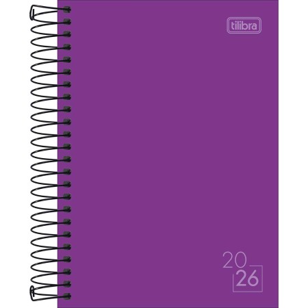 Foto ilustrativa Agenda Espiral Diária 12,9 x 18,7 cm Spice Cores 2026