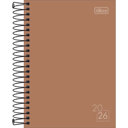 Foto ilustrativa Agenda Espiral Diária 12,9 x 18,7 cm Spice Cores 2026
