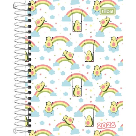 Foto ilustrativa Agenda Espiral Diária 12,9 x 18,7 cm Spice Feminina 2026