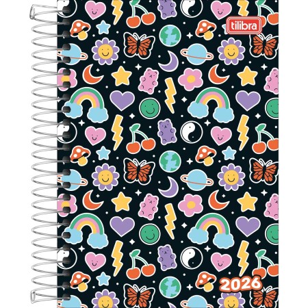 Foto ilustrativa Agenda Espiral Diária 12,9 x 18,7 cm Spice Feminina 2026