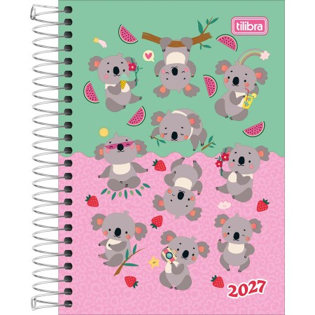 Foto ilustrativa Agenda Espiral Diária 12,9 x 18,7 cm Spice Feminina 2027