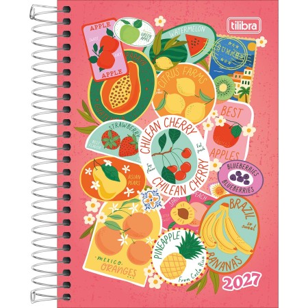 Foto ilustrativa Agenda Espiral Diária 12,9 x 18,7 cm Spice Feminina 2027