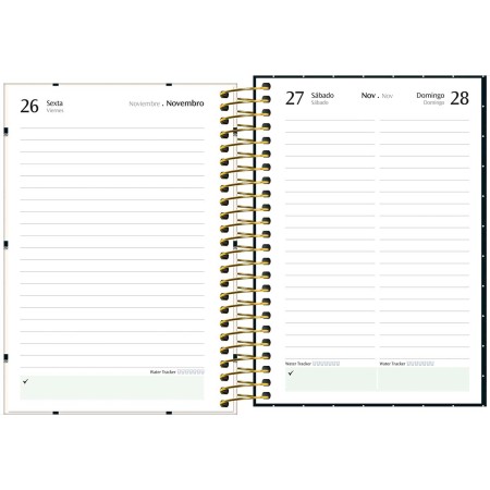 Foto ilustrativa Agenda Espiral Diária 12,9 x 18,7 cm West Village 2027
