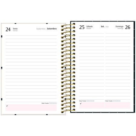 Foto ilustrativa Agenda Espiral Diária 12,9 x 18,7 cm West Village 2027