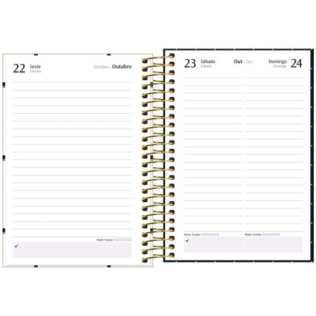 Foto ilustrativa Agenda Espiral Diária 12,9 x 18,7 cm West Village 2027