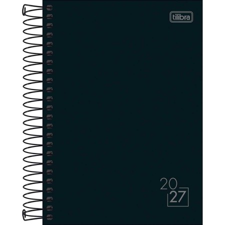 Foto ilustrativa Agenda Espiral Diária 14,0 cm x 20,0 cm cm Spice Preta 2027