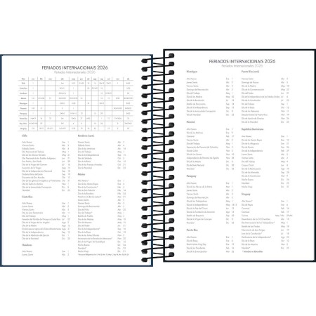 Foto ilustrativa Agenda Espiral Diária 14,0 x 20,0 cm Spice Cores 2026