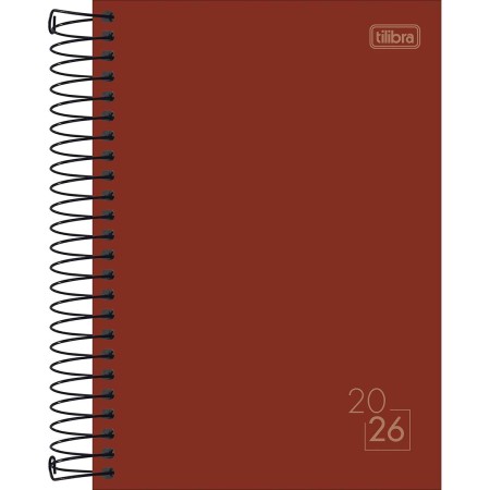 Foto ilustrativa Agenda Espiral Diária 14,0 x 20,0 cm Spice Cores 2026
