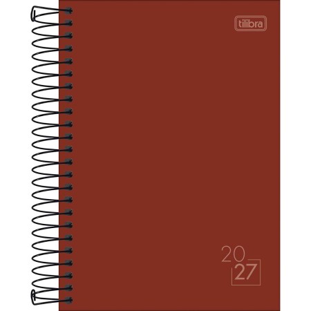 Foto ilustrativa Agenda Espiral Diária 14,0 x 20,0 cm Spice Cores 2027