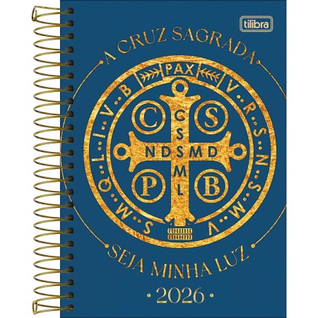 Foto ilustrativa Agenda Espiral Diária 14,2 x 20,3 cm Bíblica 2026