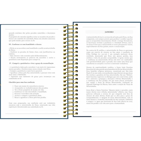 Foto ilustrativa Agenda Espiral Diária 14,2 x 20,3 cm Bíblica 2026