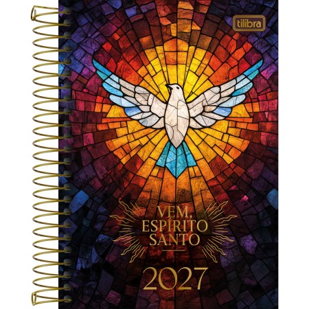 Foto ilustrativa Agenda Espiral Diária 14,2 x 20,3 cm Bíblica 2027