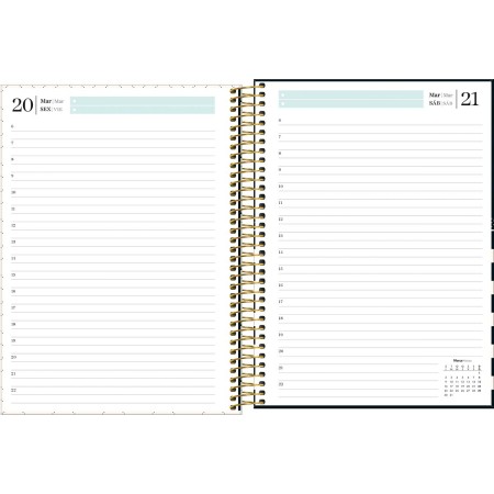 Foto ilustrativa Agenda Espiral Diária 20 x 27,5 cm West Village 2026