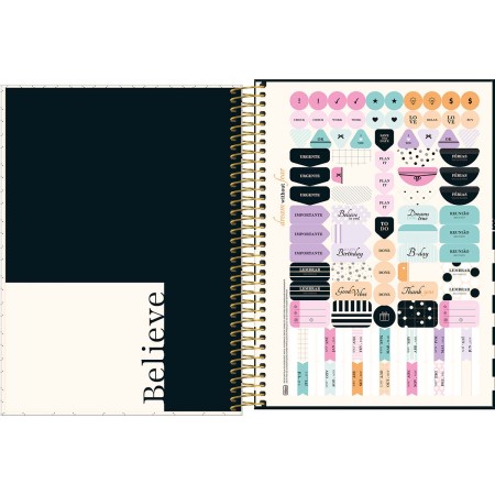 Foto ilustrativa Agenda Espiral Diária 20 x 27,5 cm West Village 2026