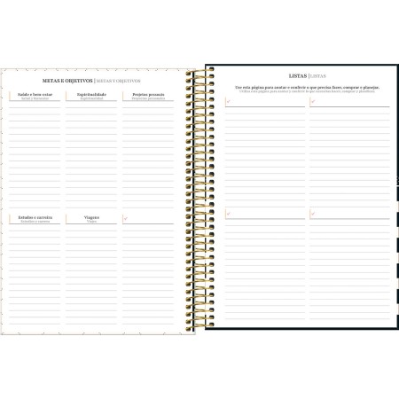 Foto ilustrativa Agenda Espiral Diária 20 x 27,5 cm West Village 2026