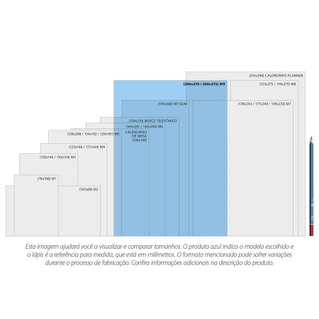 Foto ilustrativa Agenda Espiral Diária 20 x 27,5 cm West Village 2026