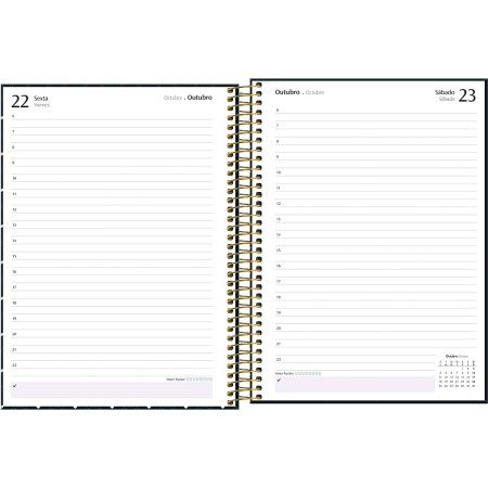 Foto ilustrativa Agenda Espiral Diária 20 x 27,5 cm West Village 2027