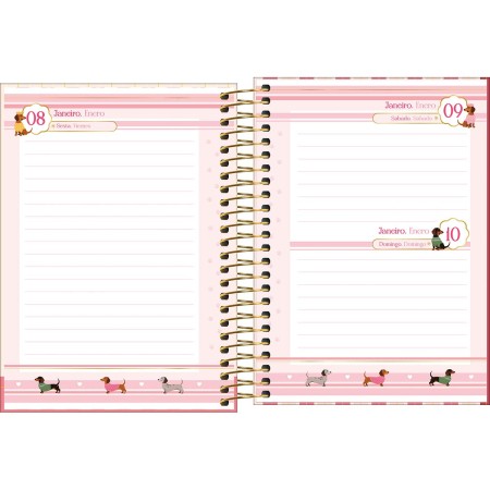 Foto ilustrativa Agenda Espiral M3 Brownie 2027
